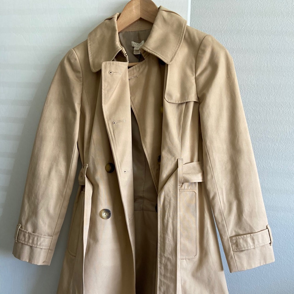 NWT J.Crew 00p Trench Coat